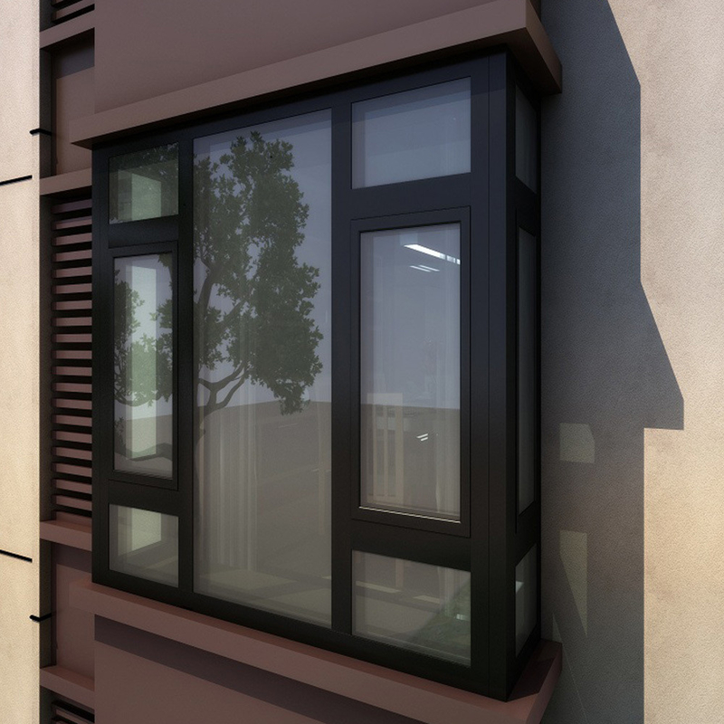Stainless Steel Screen Netting Tempered Glass In Swing Casement Windows With 8-Way Seal