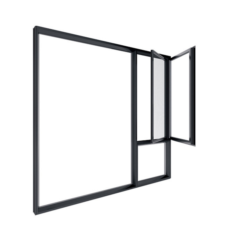 1.4mm Aluminum Wall Thickness Broken Bridge Windows For In Seamless Welded Design