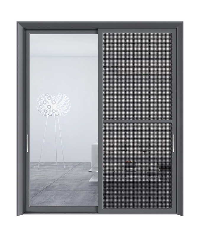 Top- Villa House Thermal Break Aluminium Glass Doors with Screen Doors Low-K Value