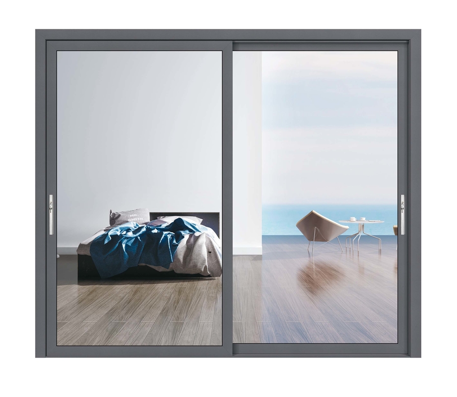 Top- Villa House Thermal Break Aluminium Glass Doors with Screen Doors Low-K Value
