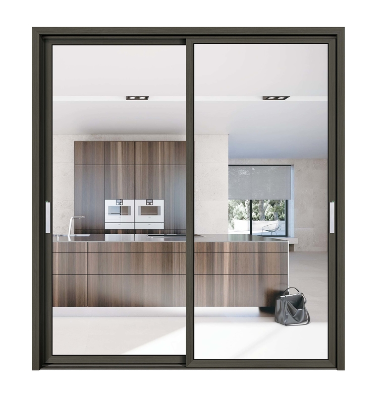 Top- Villa House Thermal Break Aluminium Glass Doors with Screen Doors Low-K Value