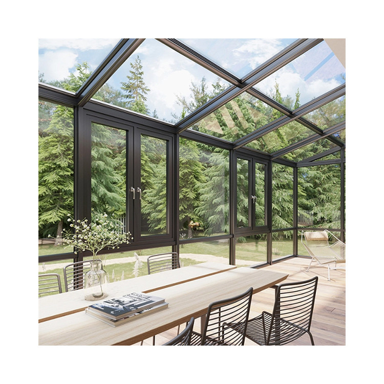 Hanging Curtain Type Welded Thermal Break Aluminum Window With Seamless Welding
