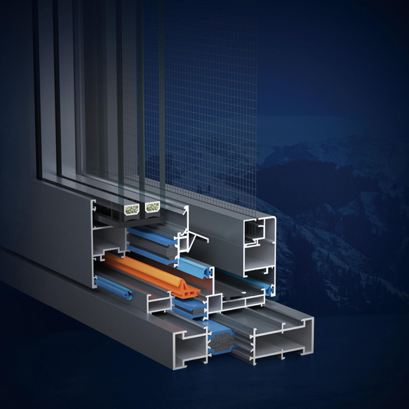 SKATE Original Hardware Broken Bridge Aluminum Profile Casement Windows For Products