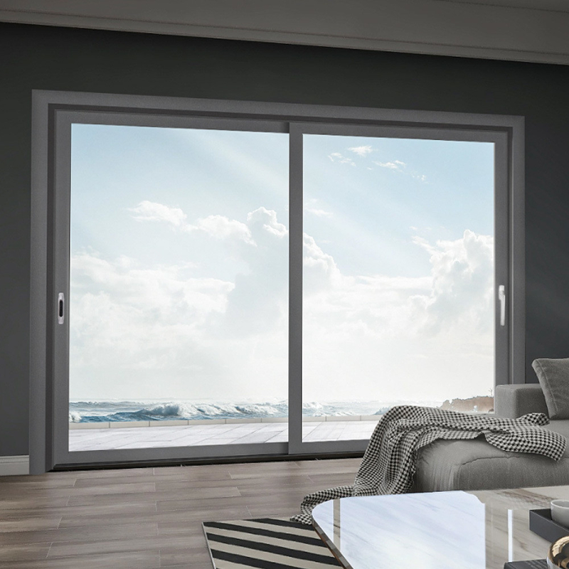 2.2 mm Wall Thickness Modern Style Double Glazed Glass Luxury Sliding Aluminum Window