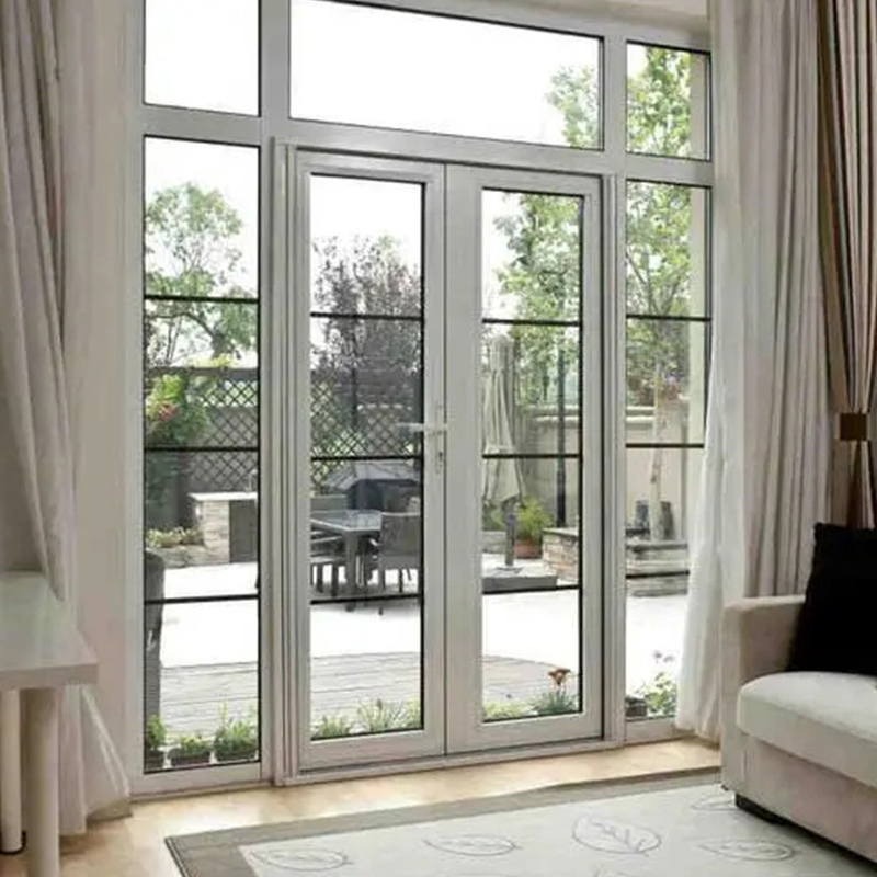 Thermal Break Aluminum Glass Doors for Villa House Push and Pull Opening Upgrade