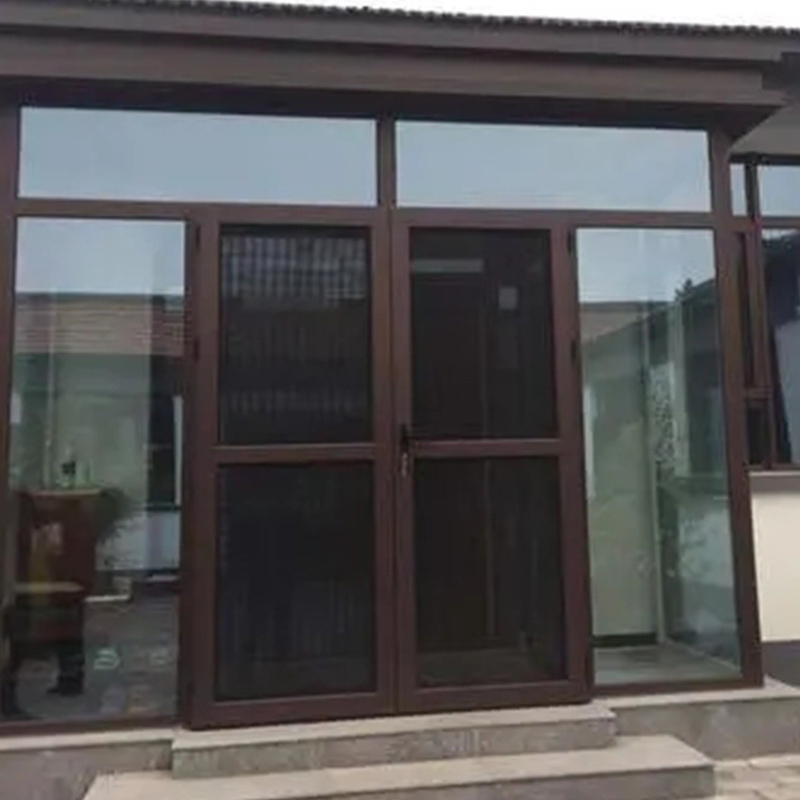 Thermal Break Aluminum Glass Doors for Villa House Push and Pull Opening Upgrade