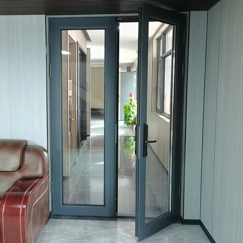 Custom Design Villa French Glass Door with Optional Colour and 35dB Sound Insulation