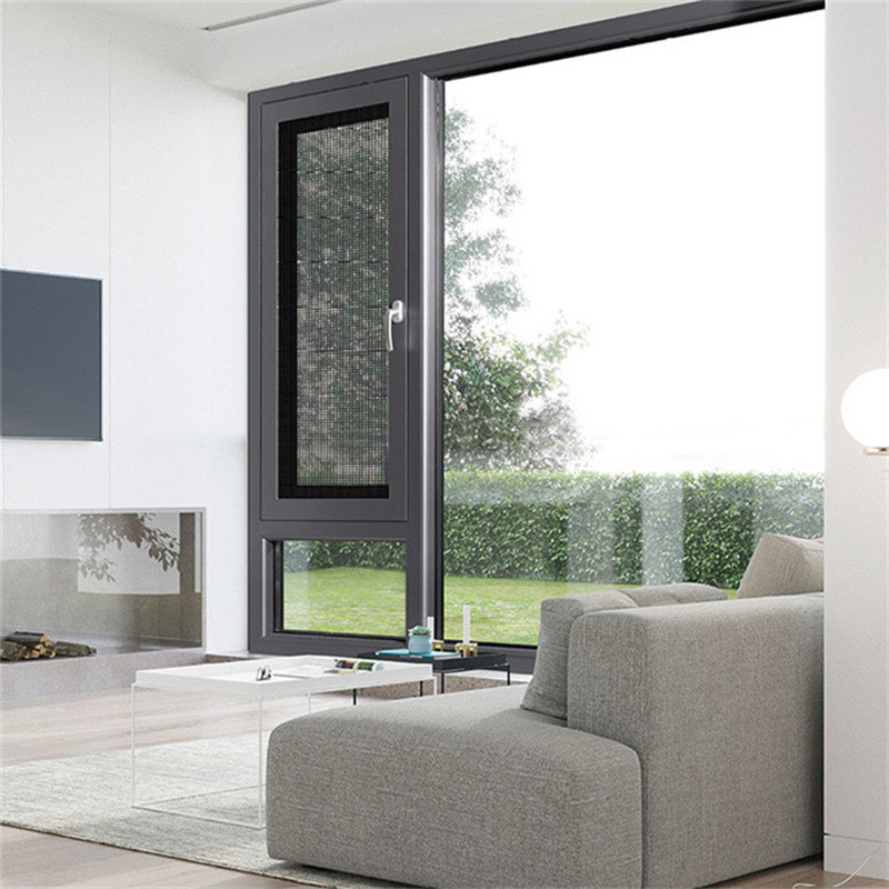 8-way Seal Aluminum Insulated Casement Windows for Villa Bedroom Designed by Experts
