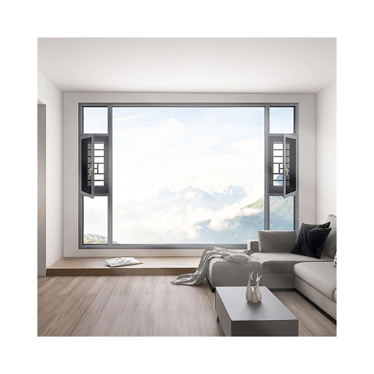 70S R D Design Luxury Villa Aluminium Tilt And Turn Window with Triplex Glass Upgrade