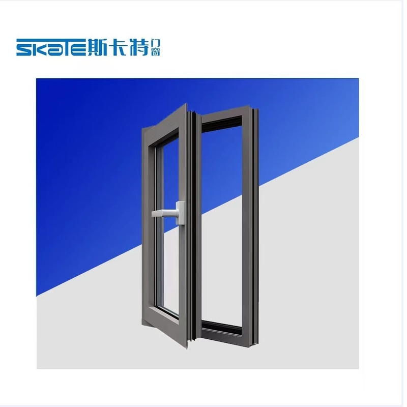 Hanging Curtain Type Custom Design Aluminum Casement Window with 1.4mm Wall Thickness