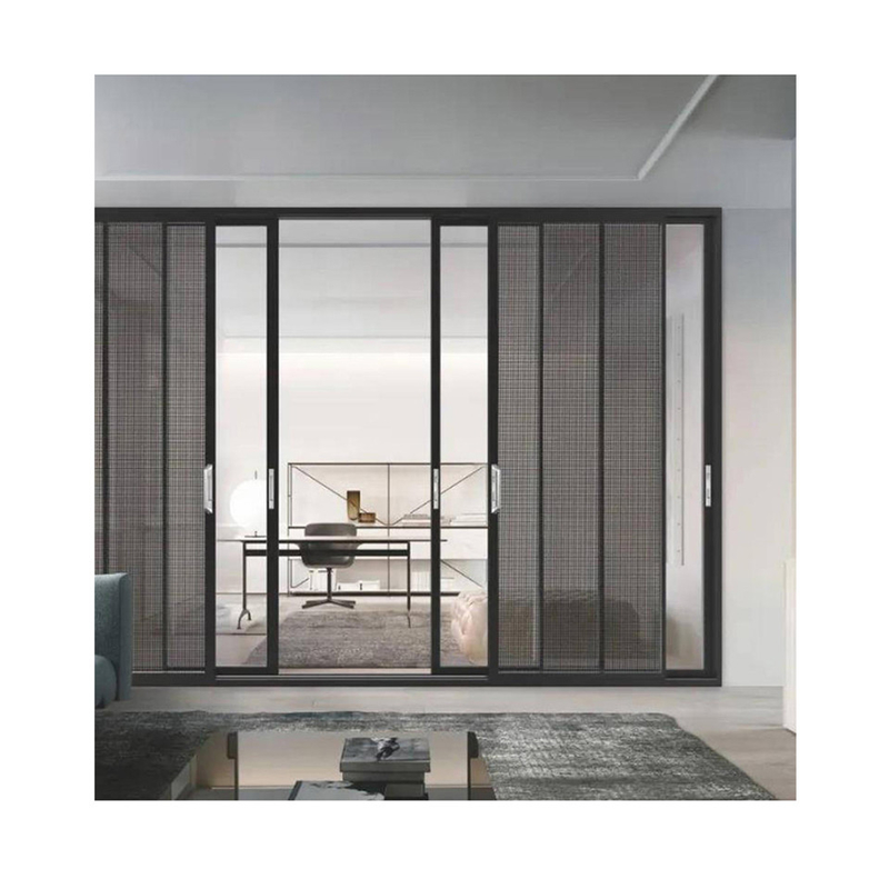 Ultra Narrow Frame Aluminium Sliding Doors With Heat Insulation Coefficient K Value ≤2.1