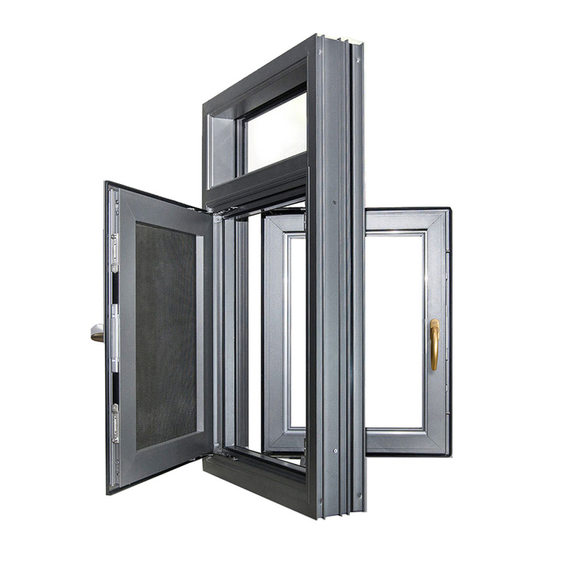 Hanging Curtain Type Energy Saving Aluminium Windows and Doors for Horizontal Opening