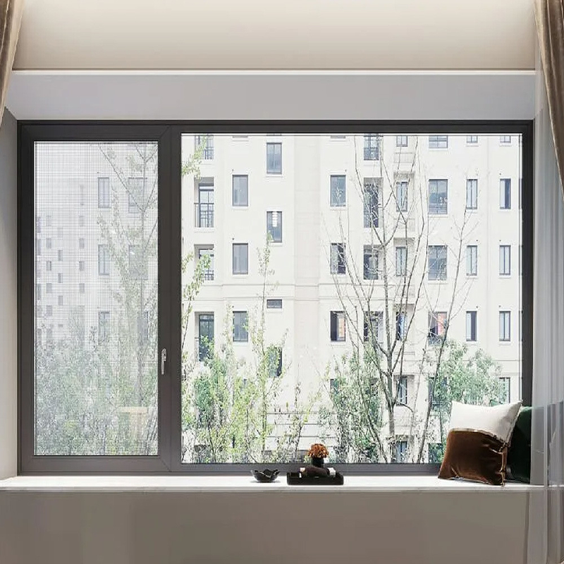 76mm Window Frame Aluminum Wall Thickness 1.8mm Smart Voice Windows Mobile Control Window