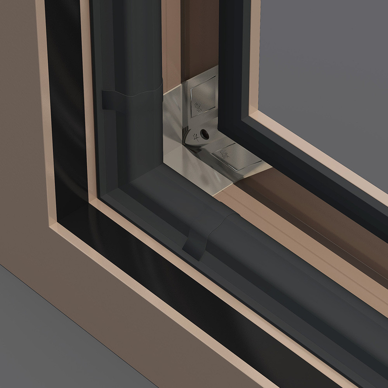 1.4mm Aluminum Wall Thickness Swing Open French Window for Custom Design Requirements