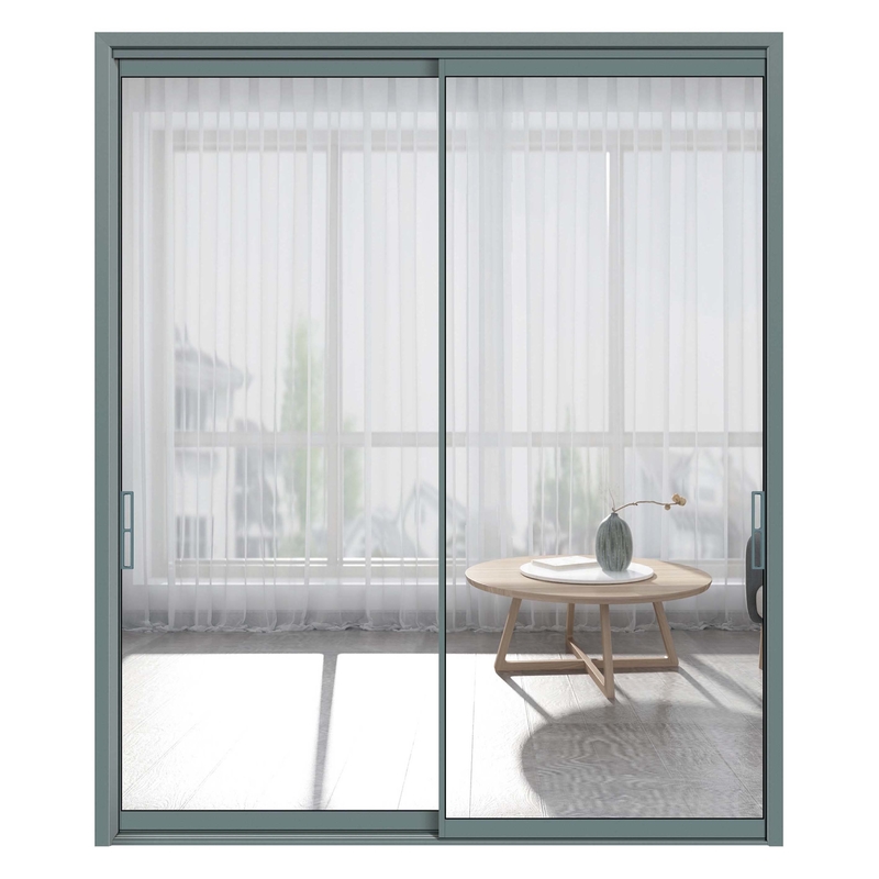 Commercial Glass Door With ≤2.1 Heat Insulation Coefficient From Aluminium Sliding Doors