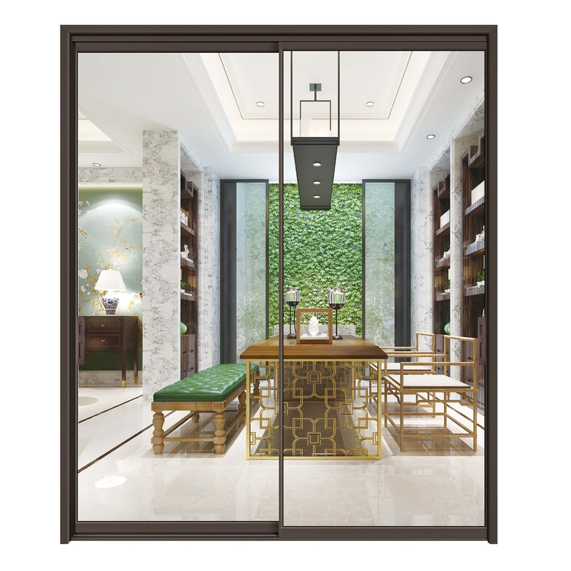 Commercial Glass Door With ≤2.1 Heat Insulation Coefficient From Aluminium Sliding Doors