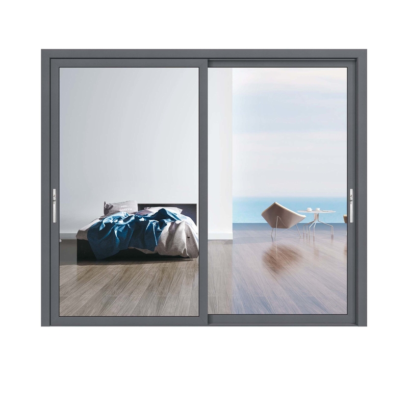 70 Heat Insulation Coefficient Aluminium Sliding Glass Doors for Contemporary Design