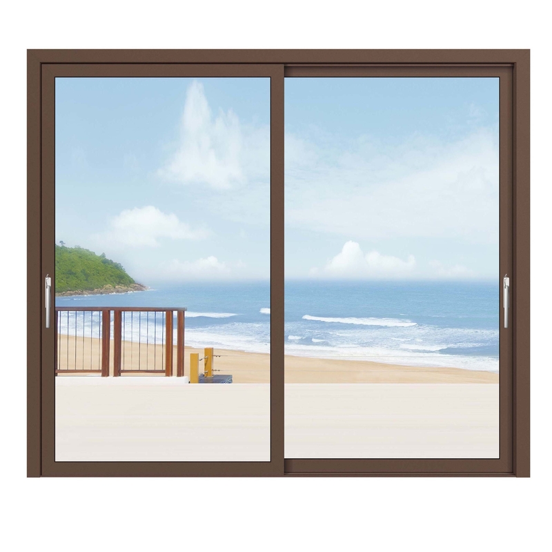 70 Heat Insulation Coefficient Aluminium Sliding Glass Doors for Contemporary Design
