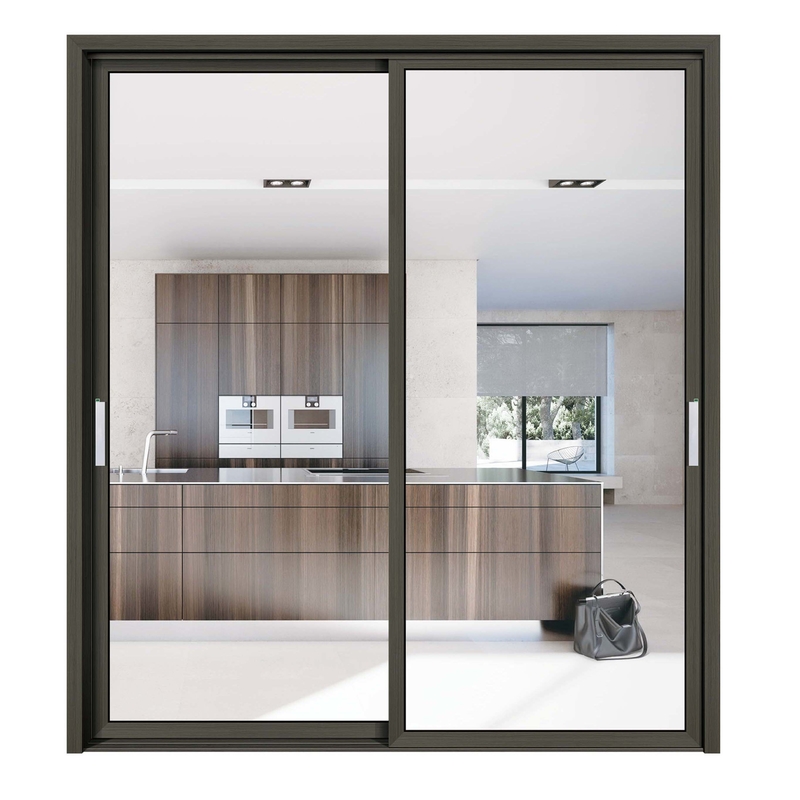 70 Heat Insulation Coefficient Aluminium Sliding Glass Doors for Contemporary Design