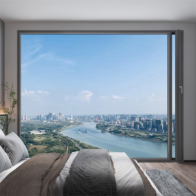Level 9 Wind Pressure Resistance Horizontal Opening Aluminum Alloy Window for Chinese Bedroom