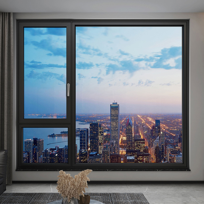 14-Layer Sealing Triple Glazed Aluminum Windows for Custom Design Villa Glass Windows