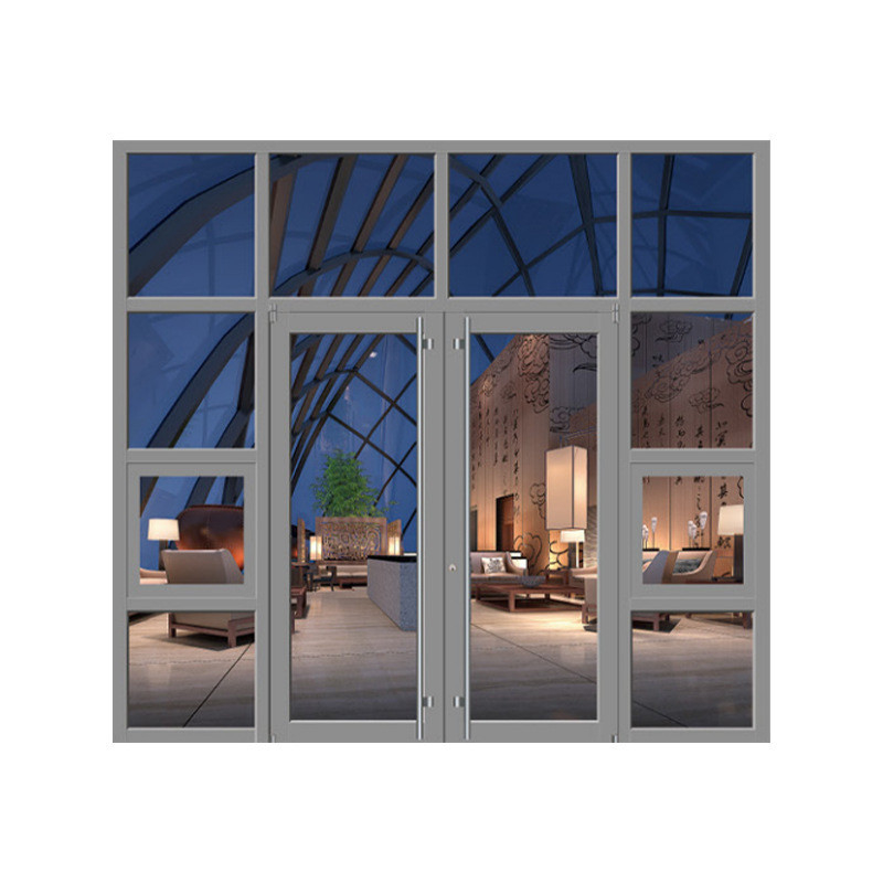Upgrade Your Space with Simple and Sound Insulation Aluminium Double Glass Spring Door