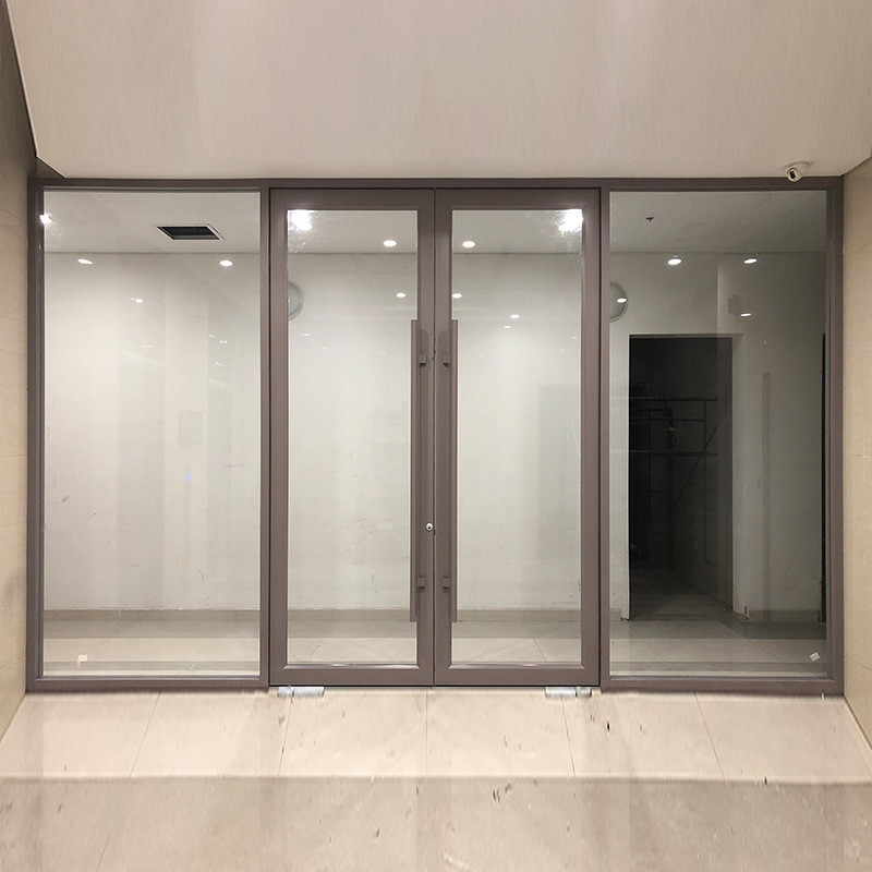 Upgrade Your Space with Simple and Sound Insulation Aluminium Double Glass Spring Door