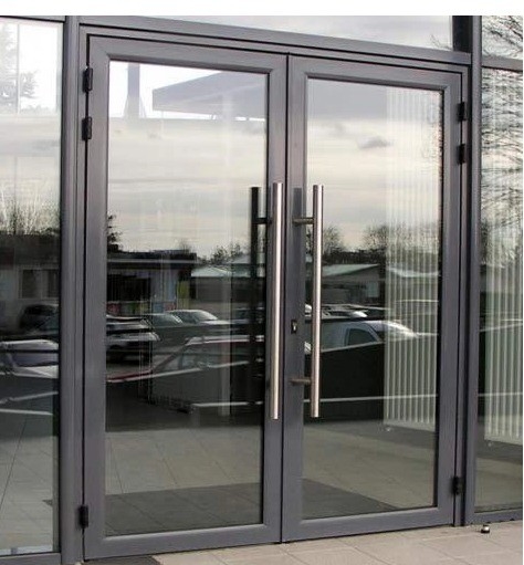 Modern Design Style Aluminium Commercial Spring Door for Energy Saving and Durability