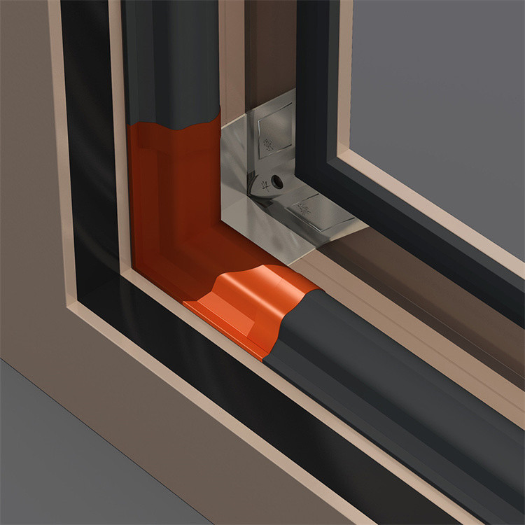 Water Tightness Level 6 SKATE 75 Casement Window with French Glass and Aluminum Frame