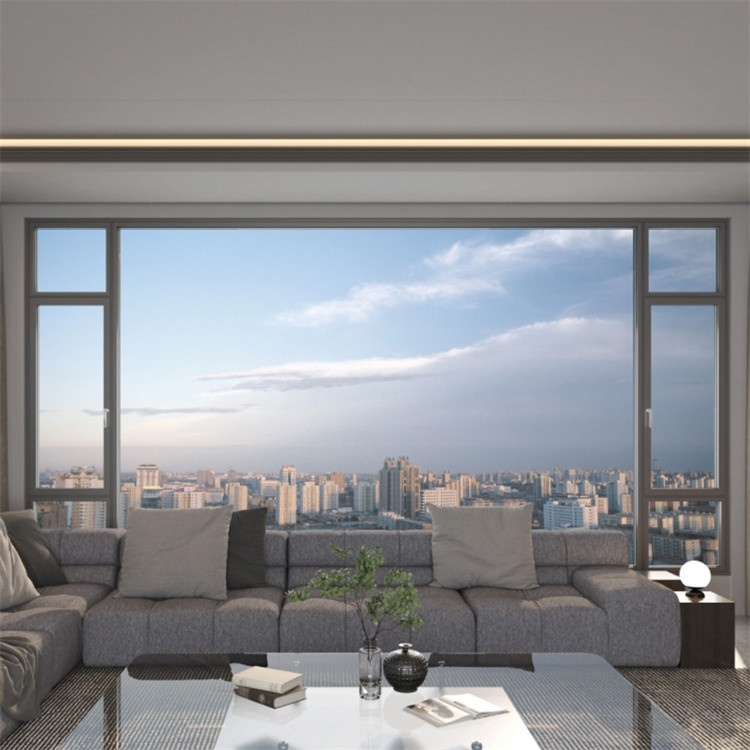 Custom Design Villa French Glass Windows with 35dB Sound Insulation and 14 Sealing Layers