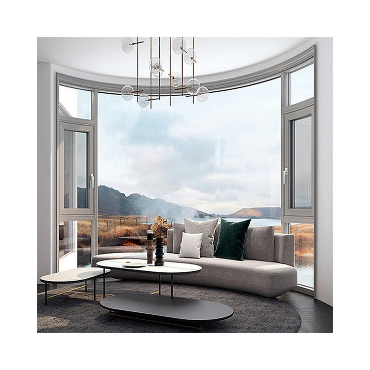 Superior Aluminum Casement Glass Windows with 14 Sealing Layers and Triplex Glass Option