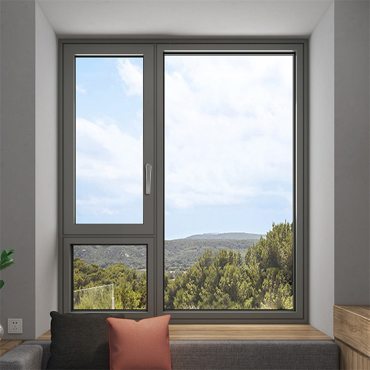 Superior Aluminum Casement Glass Windows with 14 Sealing Layers and Triplex Glass Option