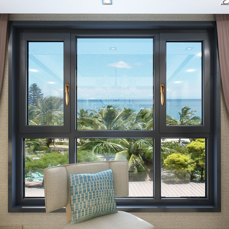 Modern SKATE 86 inswinging casement window for Villa House within Modern Design Style