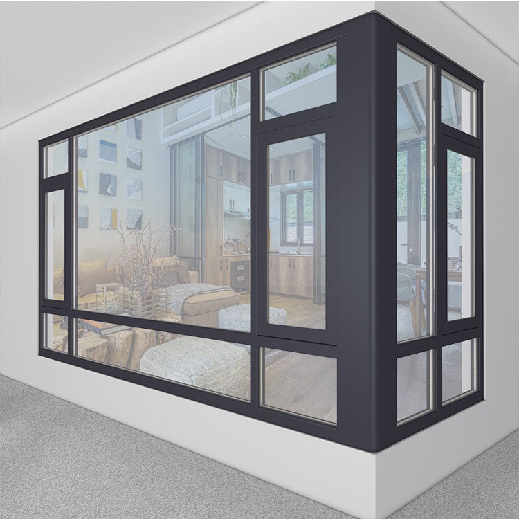 1.8mm Wall Thickness Aluminum Casement Glass Windows for Superior and Customized Size