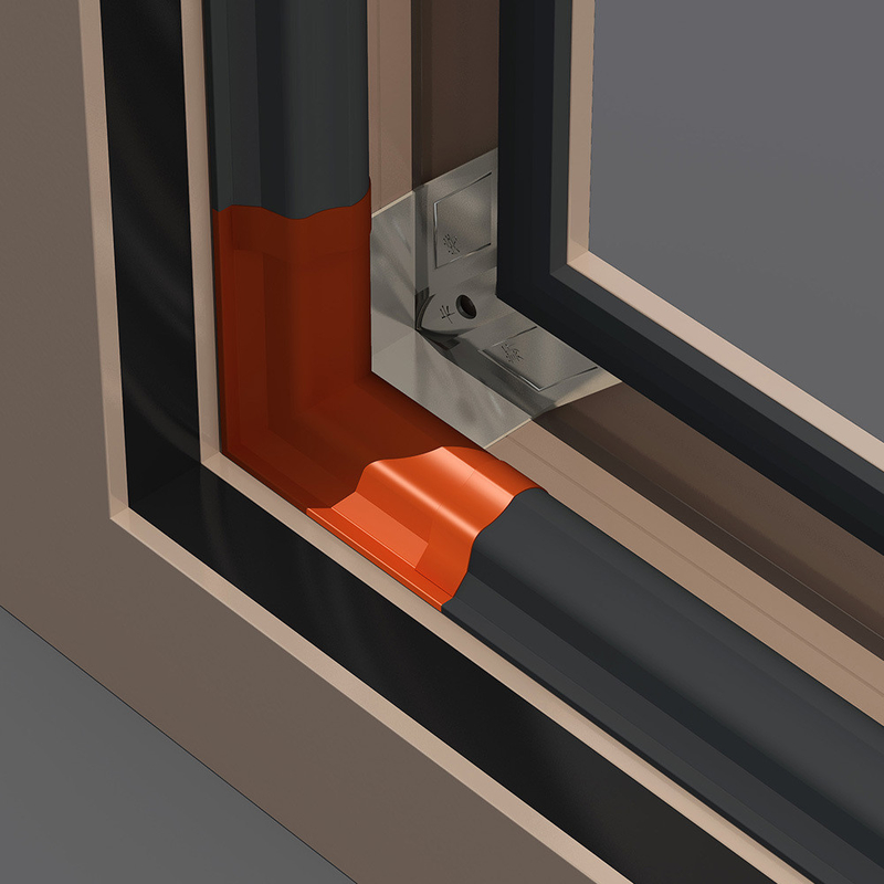 Modern SKATE 86 inswinging casement window for Villa House within Modern Design Style