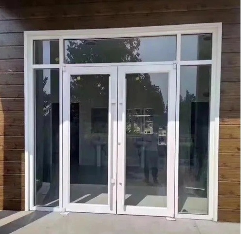 Modern Design Great Steel Main Material Aluminium Alloy Frame Spring Door for Benefit