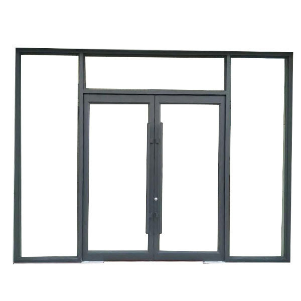 Design Finished Aluminium Spring Commercial Door at Good for Push and Pull Opening Method