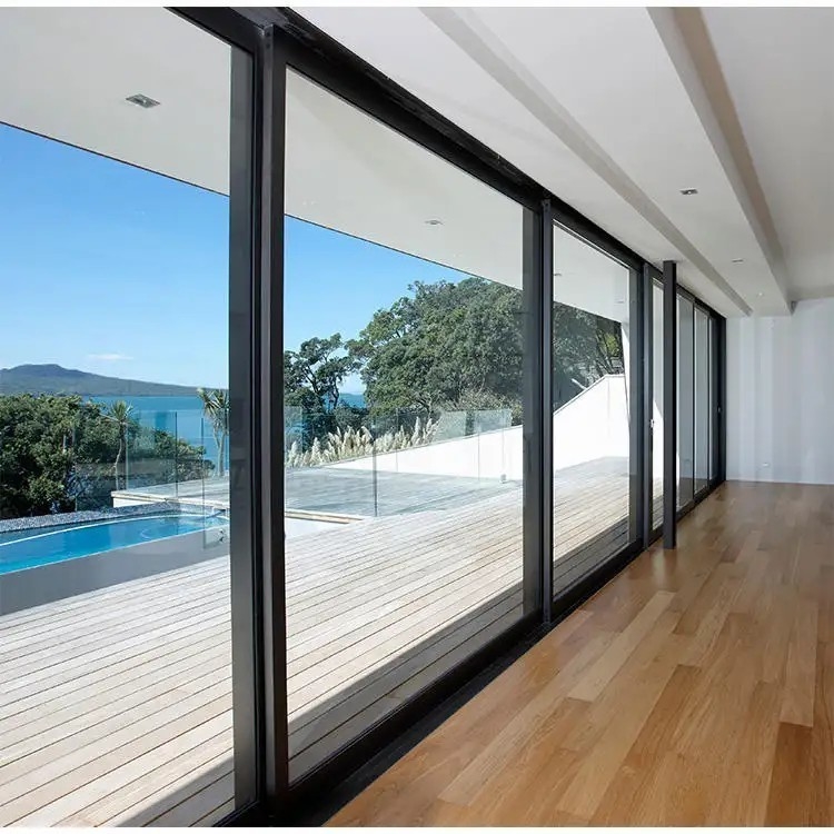 USA Standards Aluminum Exterior Glass Lift Sliding Doors With Material For Patio