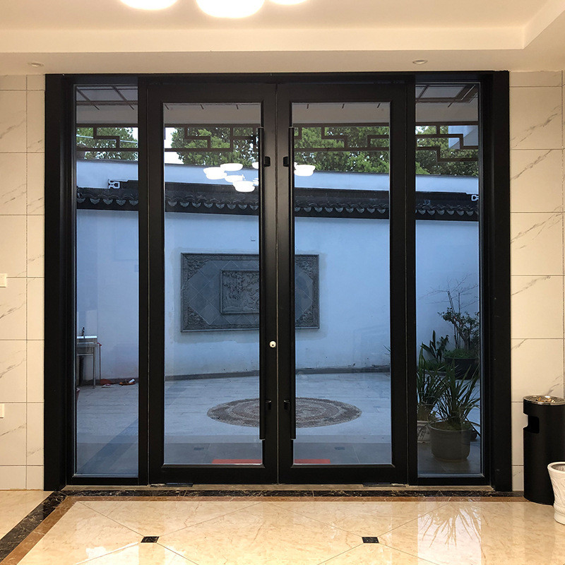Modern Design Aluminium Soundproof Frame Spring Door for Push and Pull Opening Method