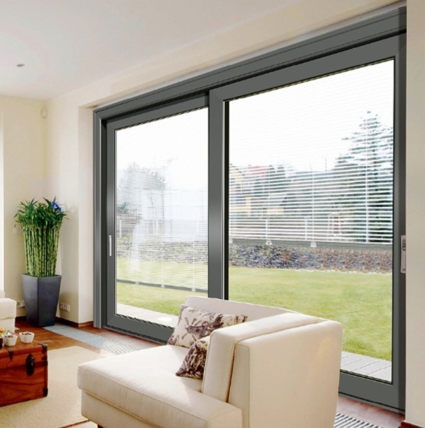 70mm Window Frame Width Aluminum Lift and Slide Door with Triplex Glass Upgrade Option