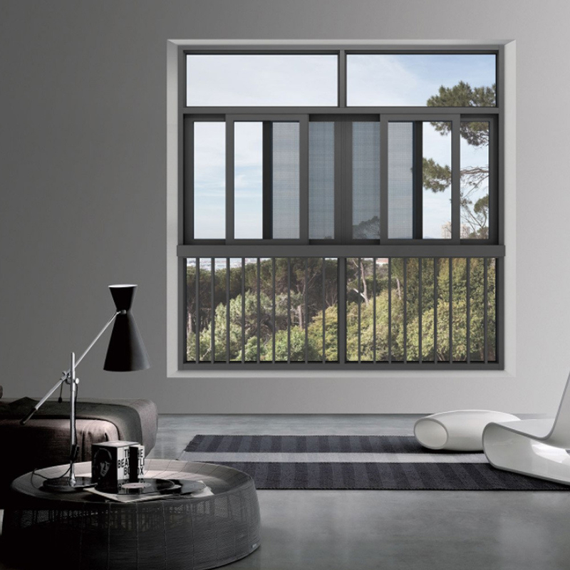 R D Design Hanging Curtain Aluminum Windows for Verandas Sliding/Tilt and Turn Opening