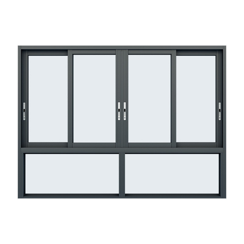 8-Way Seal Aluminum Three Track Sliding Windows 2.2 mm Wall Thickness Strong Designer Team