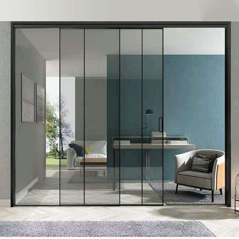 Modern Design Aluminum Lift Sliding Doors With 1.4mm Wall Thickness And Double Glass