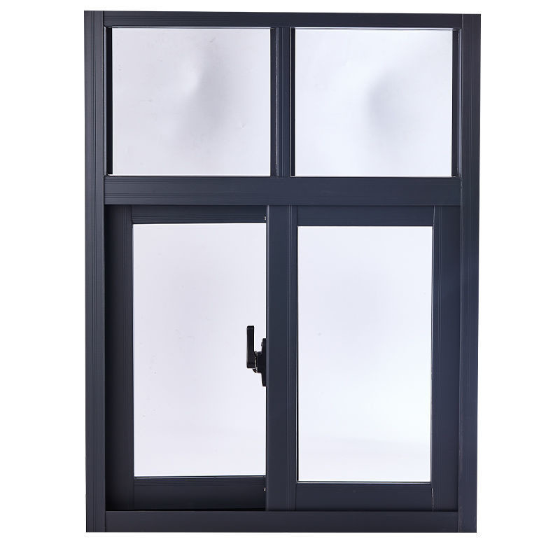 Advanced Production Facility 8-Way Seal Aluminum Sliding Windows with and Black Tint