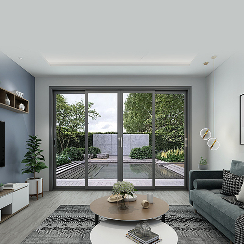 Stainless Steel Screen Netting Hurricane Impact Aluminium Sliding Door for Living Room