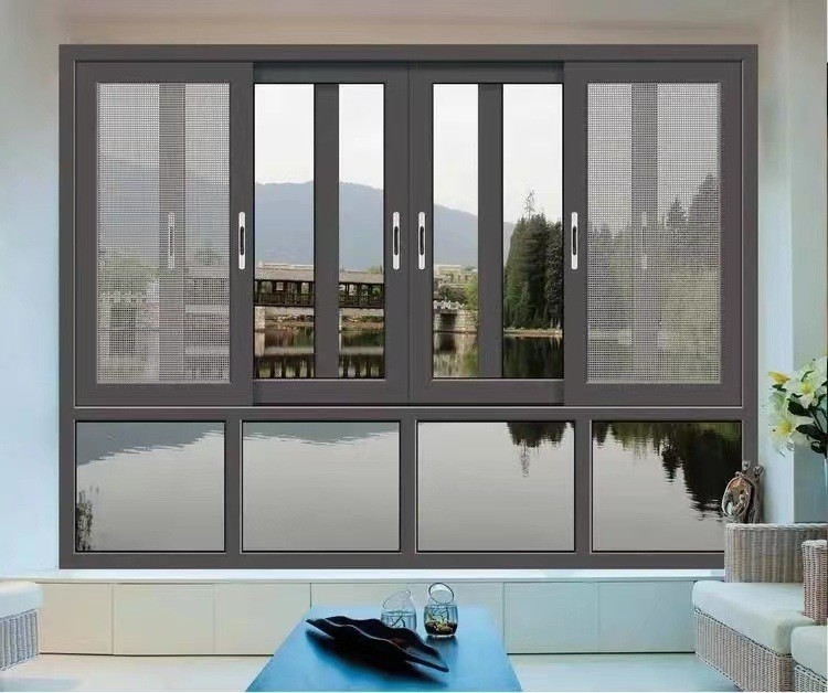 Advanced Production Facility Facade Decoration Solution Double Layer Soundproof Sliding Windows