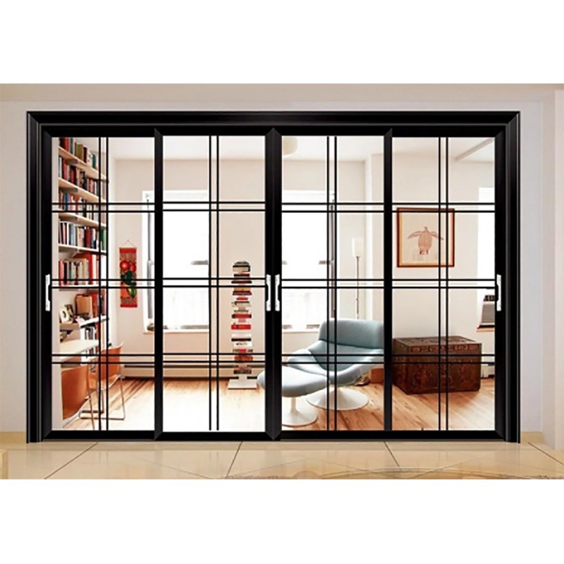 10 Layers Aluminum Stacking Double Glazed Lift And Double Tempered Glass Lift Sliding Doors