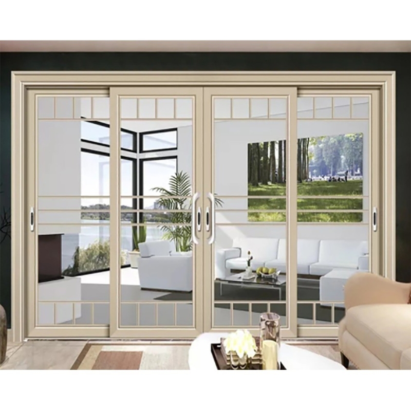 10 Layers Aluminum Stacking Double Glazed Lift And Double Tempered Glass Lift Sliding Doors