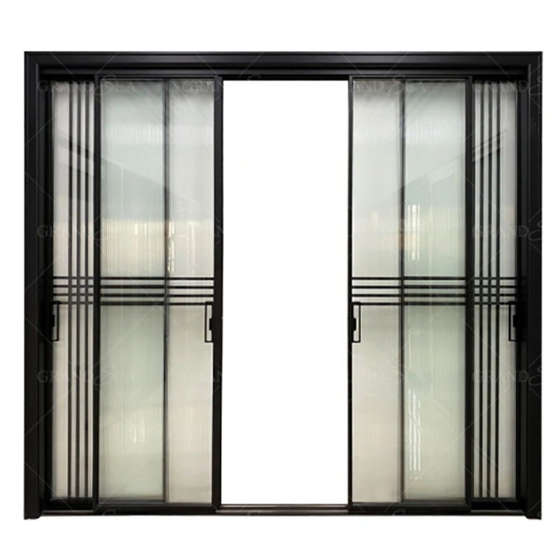 10 Layers Aluminum Stacking Double Glazed Lift And Double Tempered Glass Lift Sliding Doors