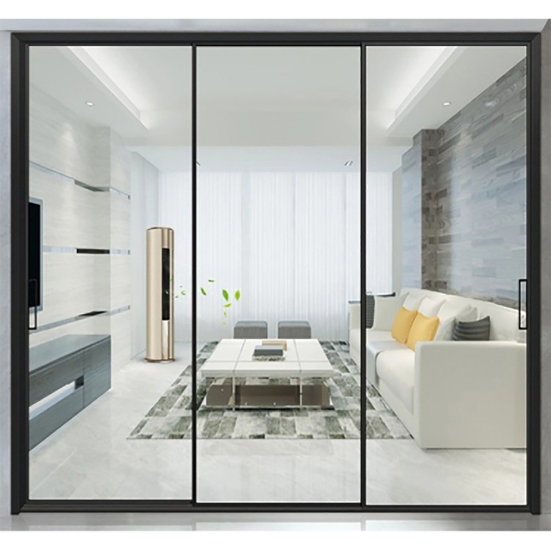 Exterior Aluminum Sliding Doors With Large Glass View And 70mm Window Frame Width